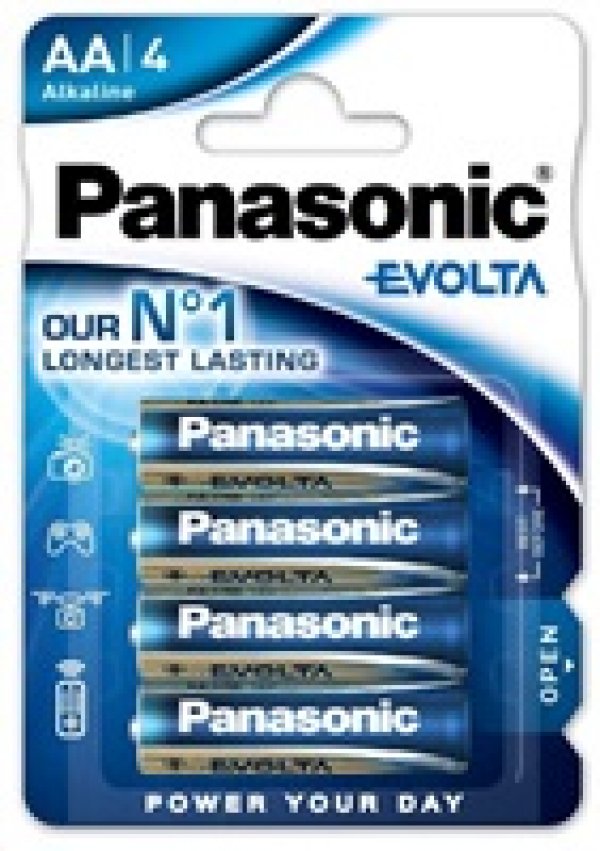 PANASONIC Alkalické baterie EVOLTA Platinum LR6EGE/4BP AA 1,5V (Blistr 4ks)