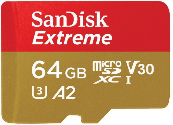 SanDisk Extreme/micro SDXC/64GB/170MBps/UHS-I U3 / Class 10/+ Adaptér