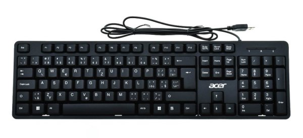 Acer Wired Keyboard Win Black, CZ