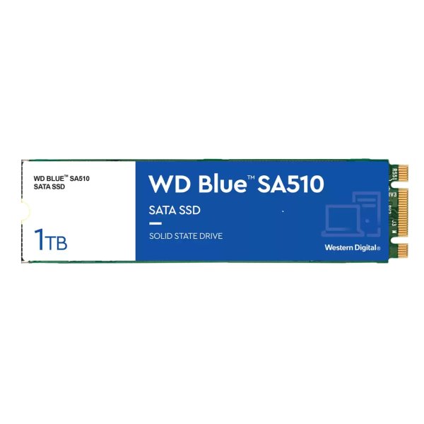 WDC BLUE SA510 SSD WDS100T3B0B 1TB M.2 2280 3D NAND (560/520MB/s, 90000/82000 IOPs, SSD, 3D NAND)