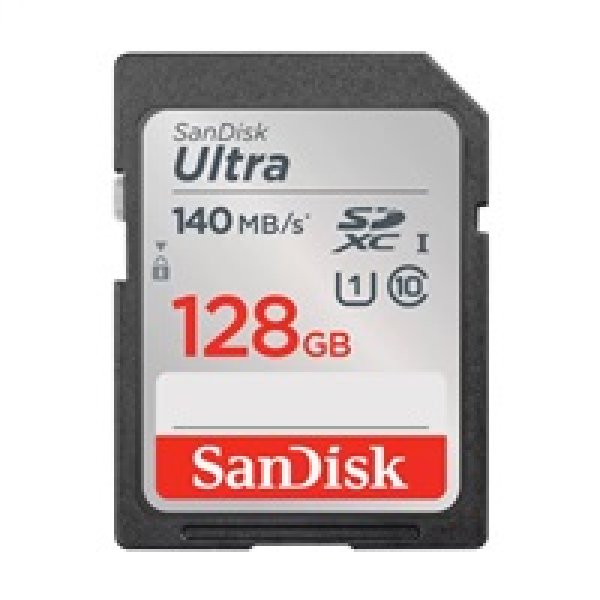 SanDisk Ultra/SDXC/128GB/140MBps/UHS-I U1 / Class 10/Černá