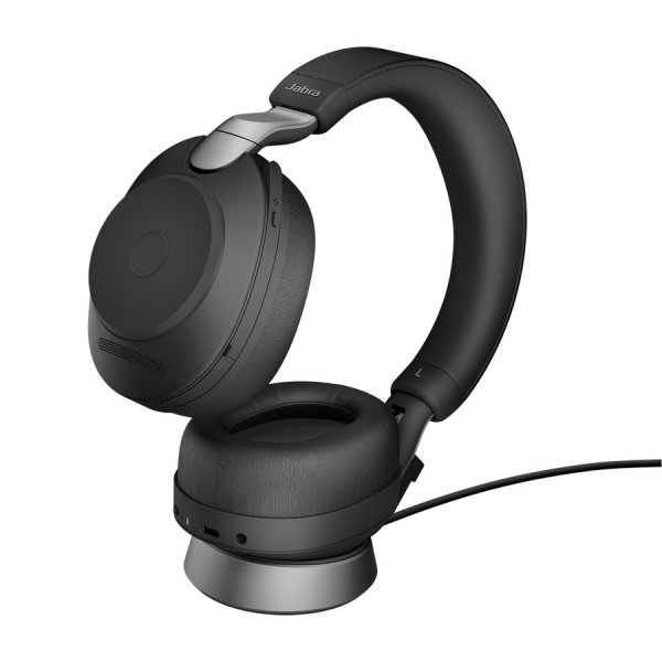 Jabra náhlavní souprava se stojánkem Evolve2 85, Link 380c MS, stereo, černá