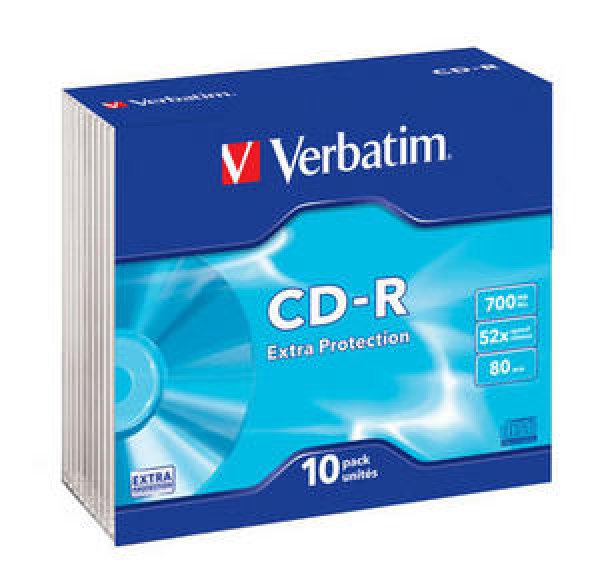 VERBATIM CD-R(10-Pack)Slim/EP/DL/52x/700MB