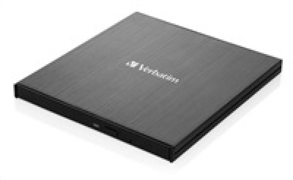 VERBATIM externí mechanika Ultra HD 4K Blu-ray External Slimline Writer (USB 3.1, USB-C) + zdarma 25GB médium +NERO