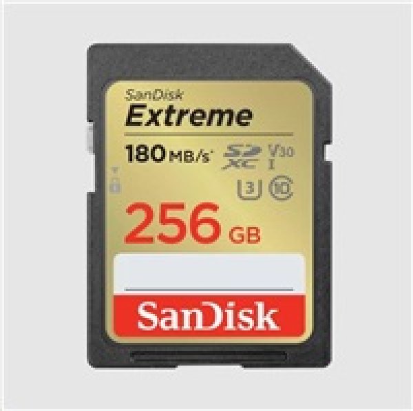 SanDisk Extreme/SDXC/256GB/180MBps/UHS-I U3 / Class 10