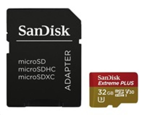 SanDisk Extreme PLUS/micro SDHC/32GB/95MBps/UHS-I U3 / Class 10/+ Adaptér