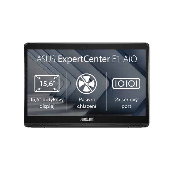 ASUS PC AiO ExpertCenter E1 (E1600WKAT-BA042M),N4500,15,6" 1920 x 1080, 8GB,128GB SSD,Intel UHD,No OS,Black