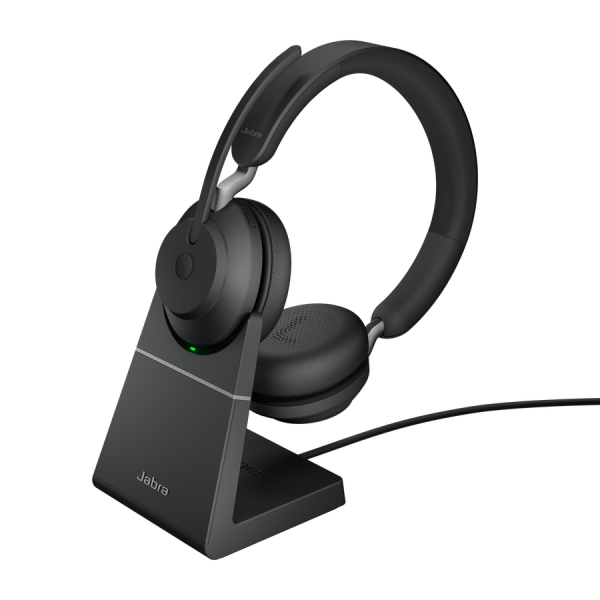 Jabra náhlavní souprava se stojánkem Evolve2 65, Link 380a MS, stereo, černá