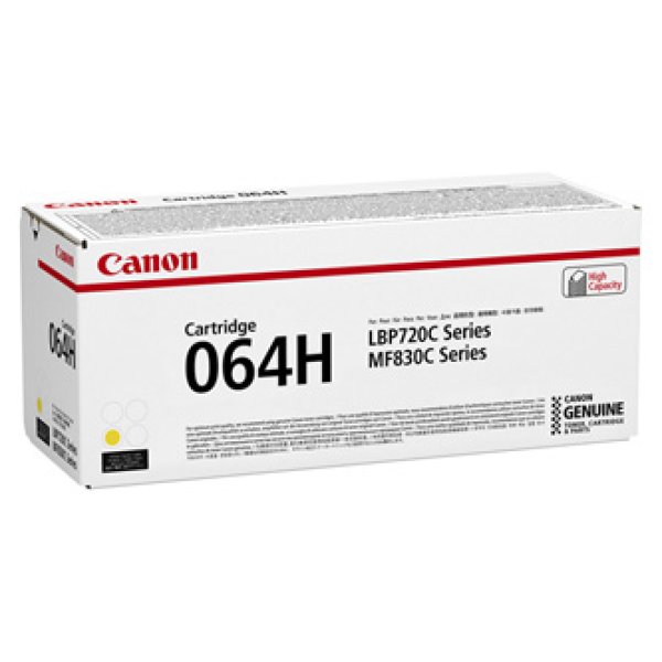 Toner CANON CRG 064HY, 4932C001 žlutý (10 500 stran)