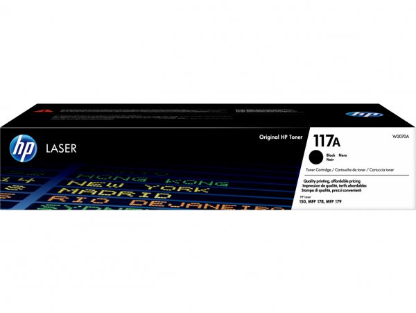 Toner HP W2070A, HP 117A černý (1 000 stran)