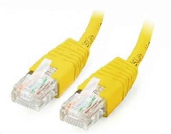 GEMBIRD kabel patchcord Cat5e UTP 0,25m, žlutý