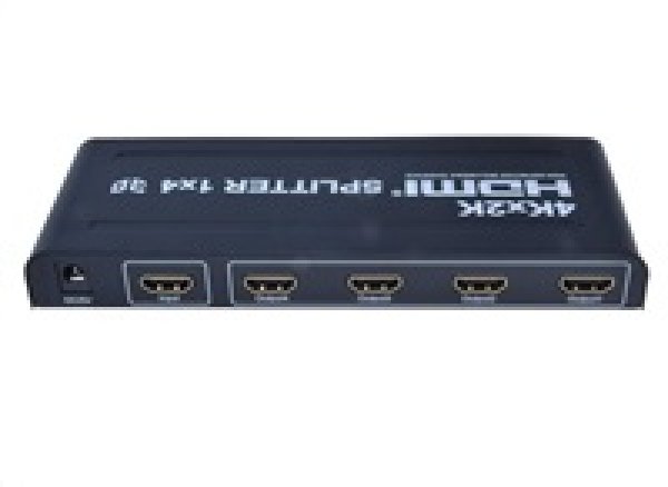 HDMI 1.4a splitter 1-4 portů kovový, 3D, FullHD