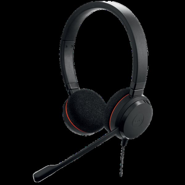 Jabra Evolve 20/Stereo/USB-C/Drát/MS/Černá