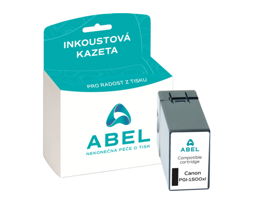 Náplň ABEL PGI-1500XL, 9182B001 černá pro tiskárny CANON (34,7 ml)