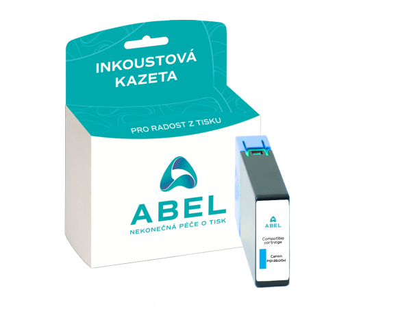 Náplň ABEL PGI-2500XL, 9265B001 azurová pro tiskárny CANON (19,3 ml)