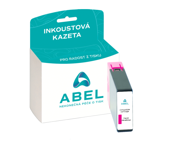 Náplň ABEL PGI-2500XL, 9266B001 purpurová pro tiskárny CANON (19,3 ml)