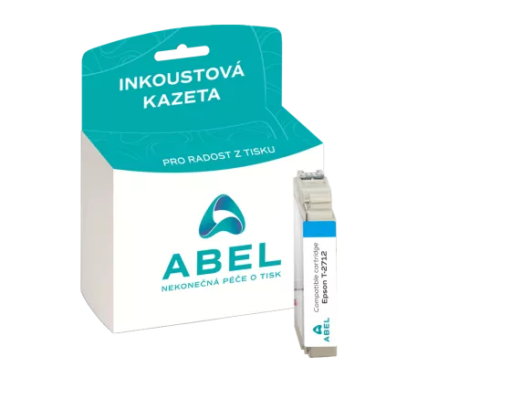 Náplň ABEL C13T27124010, 27XL azurová pro tiskárny EPSON (10,4 ml)