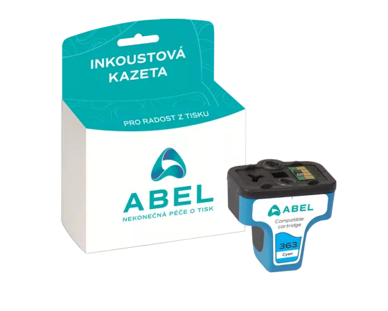 Náplň ABEL No.363, C8771EE azurová pro tiskárny HP (4 ml)