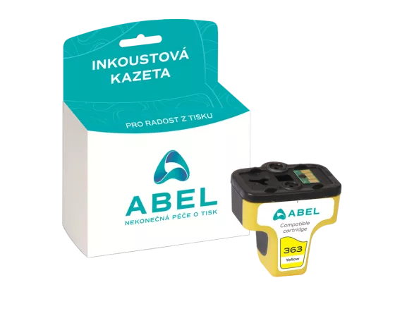 Náplň ABEL No.363, C8773EE žlutá pro tiskárny HP (6 ml)