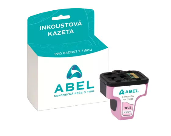 Náplň ABEL No.363, C8775EE světle purpurová pro tiskárny HP (5,5 ml)