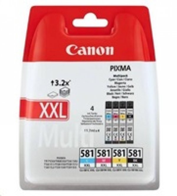 Sada náplní CANON CLI-581XXL, 1998C007 (4x11,7 ml)