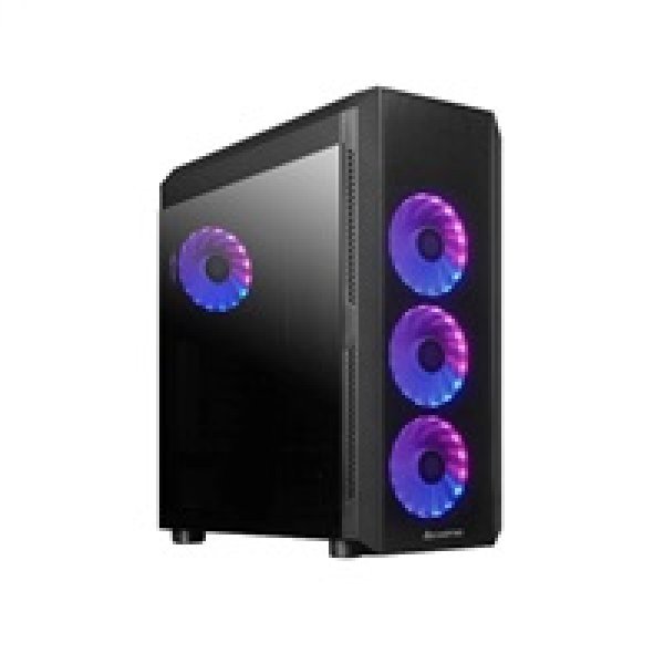 CHIEFTEC skříň SCORPION 4, ATX, 1x USB-C 3.2, 2x USB 3.1, 4x 120mm ARGB Fan, ARGB Hub, černá