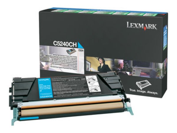 Toner LEXMARK C5240CH azurový (5 000 stran)