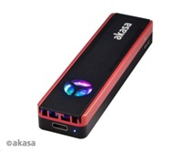 AKASA USB 3.2 Gen 2 ext. rámeček pro M.2 SSD RGB