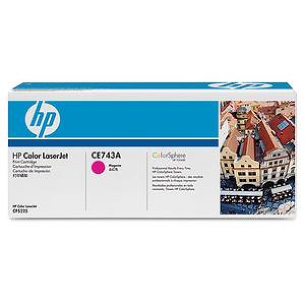 Toner HP CE743A purpurový (7 300 stran)