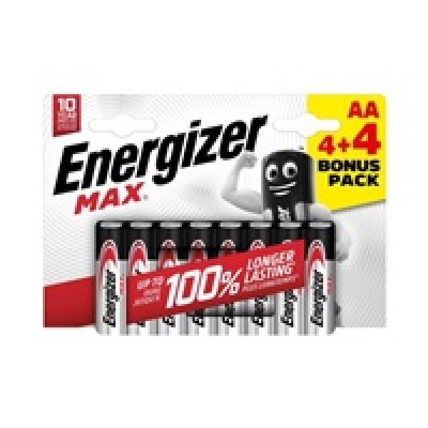 Energizer LR6/8 Max AA 4+4 zdarma