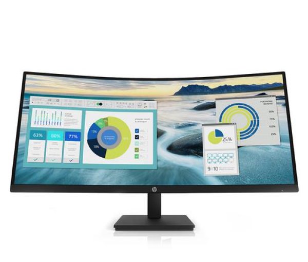 HP LCD P34hc G4 WQHD 34" VA monitor 34palců prohnutý matný, 3440x1440, 5ms, VA, 250cd, repro (1x HDMI, 1x DPort, USB-C)