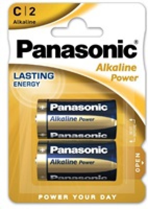 PANASONIC Alkalické baterie Alkaline Power LR14APB/2BP C 1,5V (Blistr 2ks)