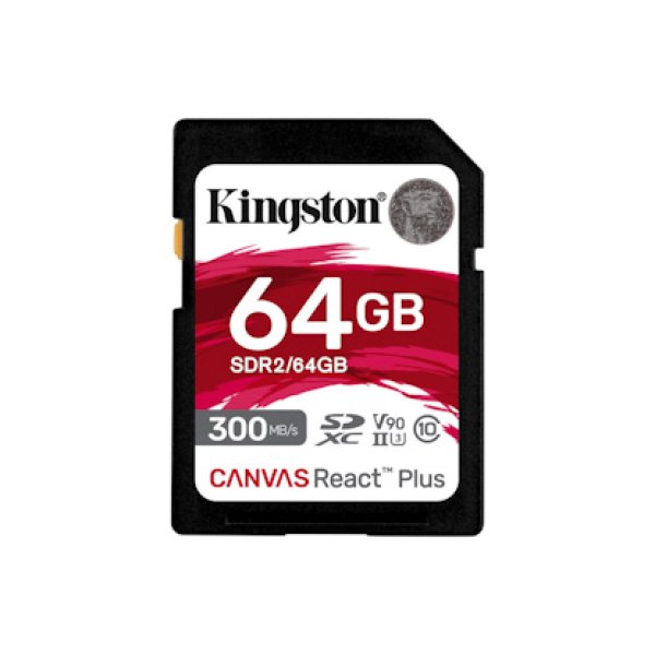 KINGSTON SD card SDXC 64GB Canvas React Plus