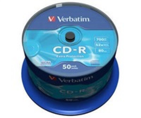 VERBATIM CD-R(50-Pack)Spindl/52x/700MB