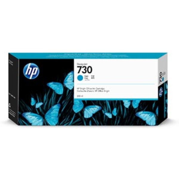 Náplň HP 730, P2V68A azurová (300 ml)