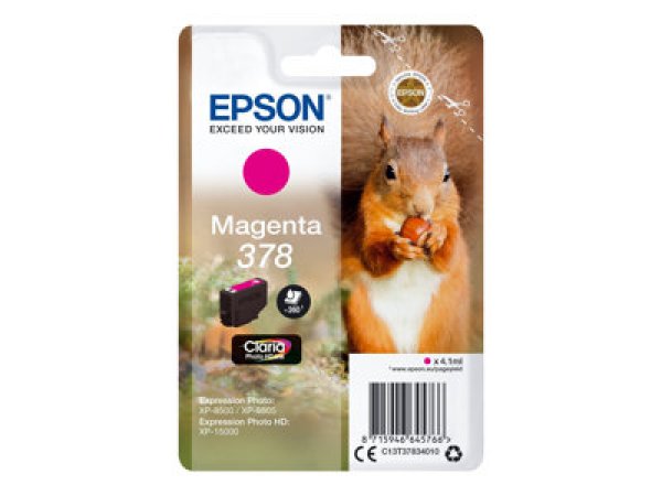 Náplň Epson 378, C13T37834010 purpurová blistr 