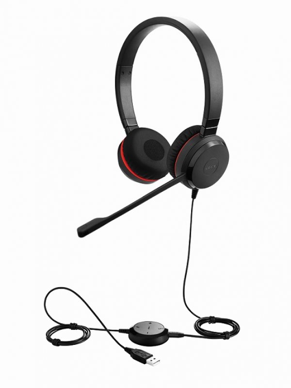 Jabra Evolve 30 II/Stereo/Jack/Drát/Černá