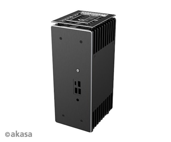 AKASA case Turing ABX, UCFF 4" X 4", černá