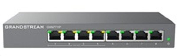 Grandstream GWN7711P Layer 2 Lite managed switch, 8 portů, 4x PoE/PoE+