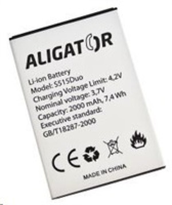 Aligator baterie S515 Duo, Li-Ion 2000 mAh bulk