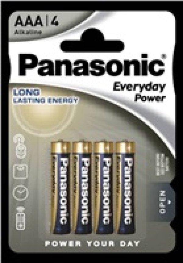 PANASONIC Alkalické baterie Everyday Power  LR03EPS/4BP AAA 1,5V (Blistr 4ks)