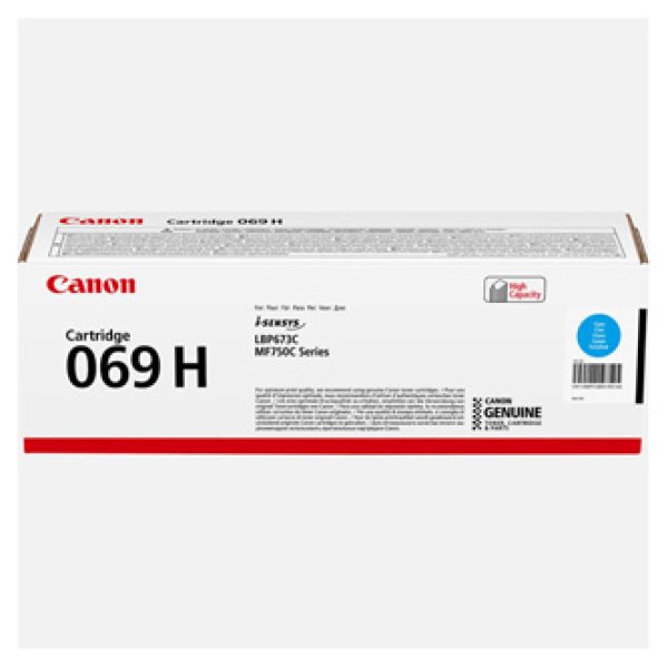 Toner CANON 069HC, 5097C002 azurový (5 500 stran)