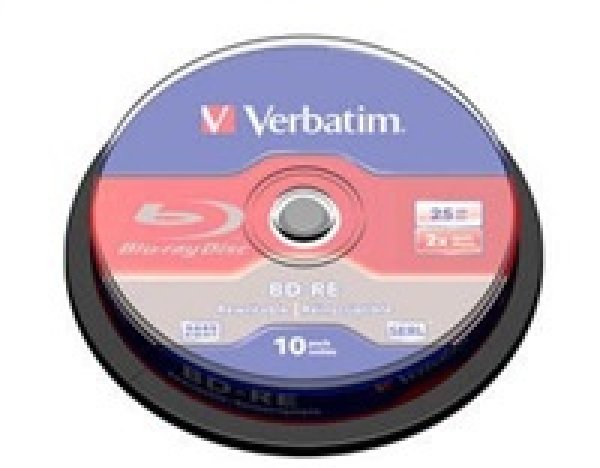 VERBATIM BD-RE SL(10-pack)Blu-Ray/spindle/2x/25GB