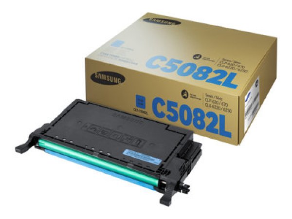 Toner SAMSUNG CLT-C5082L azurový (4 000 stran)