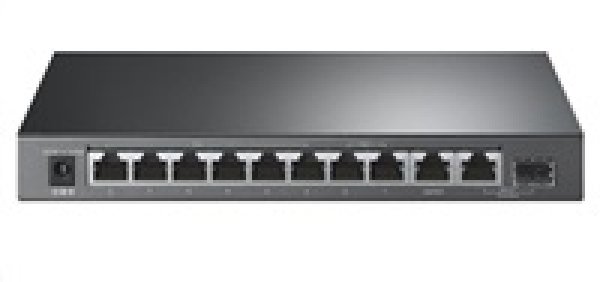 TP-Link CCTV switch TL-SG1210PP (9xGbE,1xGbE/SFP combo uplink, 1xGbE uplink, 6xPoE+,2xPoE++,123W, fanless)