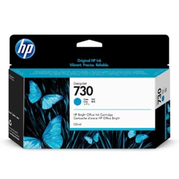 Náplň HP 730, P2V62A azurová (130 ml)