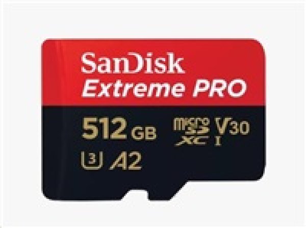 SanDisk Extreme PRO/micro SDXC/512GB/200MBps/UHS-I U3 / Class 10/+ Adaptér