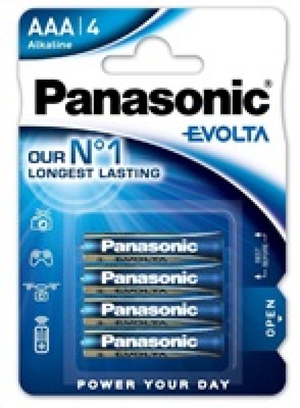 PANASONIC Alkalické baterie EVOLTA Platinum LR03EGE/4BP AAA 1,5V (Blistr 4ks)