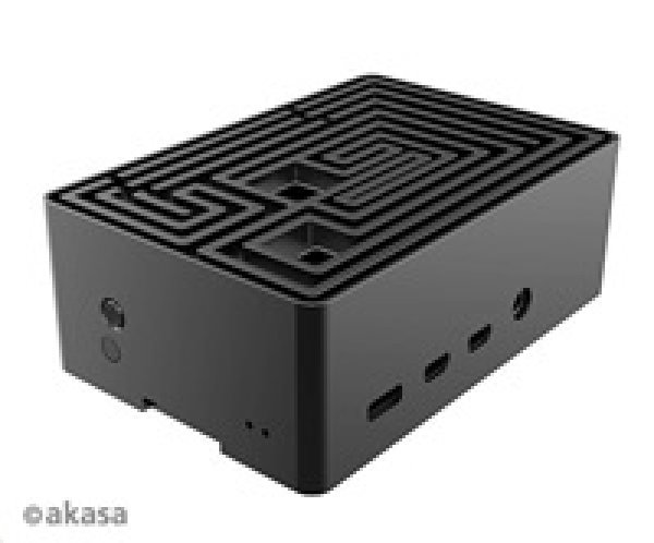 Skříň AKASA case Maze pro Raspberry Pi 4, Al, černý