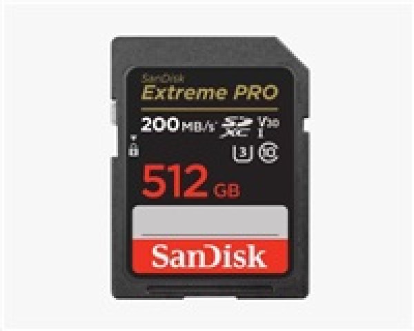 SanDisk Extreme PRO/SDXC/512GB/200MBps/UHS-I U3 / Class 10